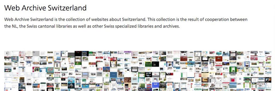 www.depinto.it site has been selected to be part of the digital collections of Web Archive Switzerland